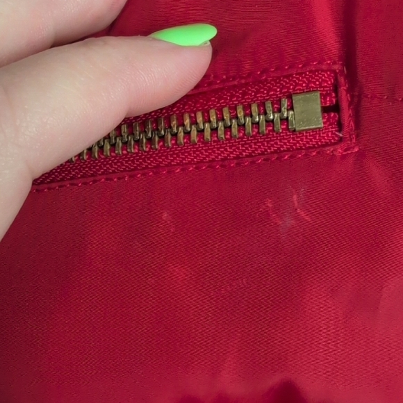 Michael Kors Red Quilted Hooded Vest - Picture 7 of 16